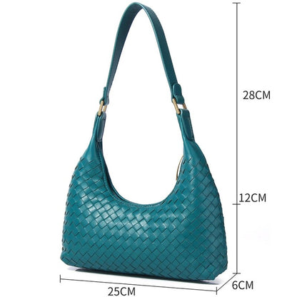 Vanessa Genuine Leather Baguette Bag