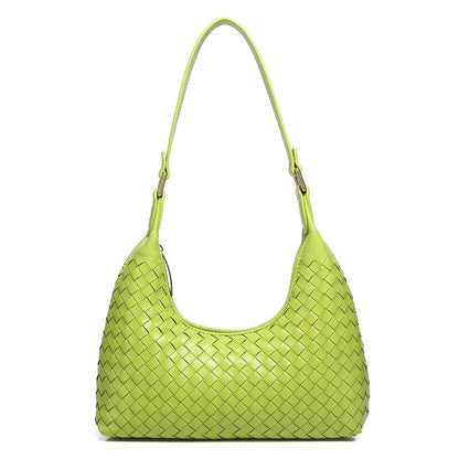 Vanessa Genuine Leather Baguette Bag