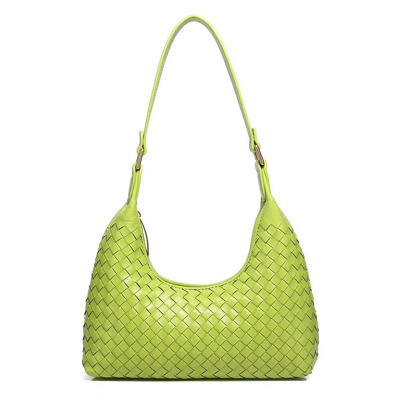 Vanessa Genuine Leather Baguette Bag