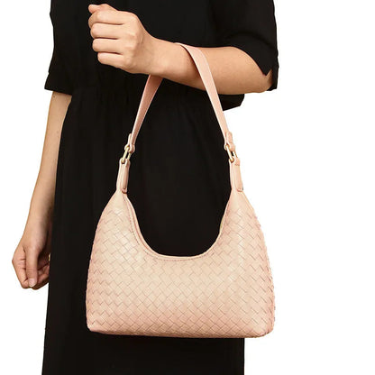 Vanessa Genuine Leather Baguette Bag