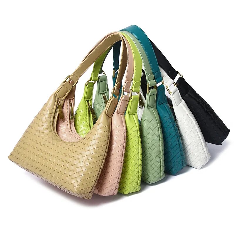 Vanessa Genuine Leather Baguette Bag