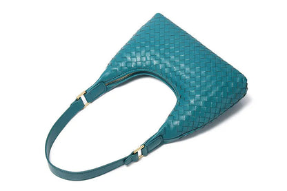 Vanessa Genuine Leather Baguette Bag