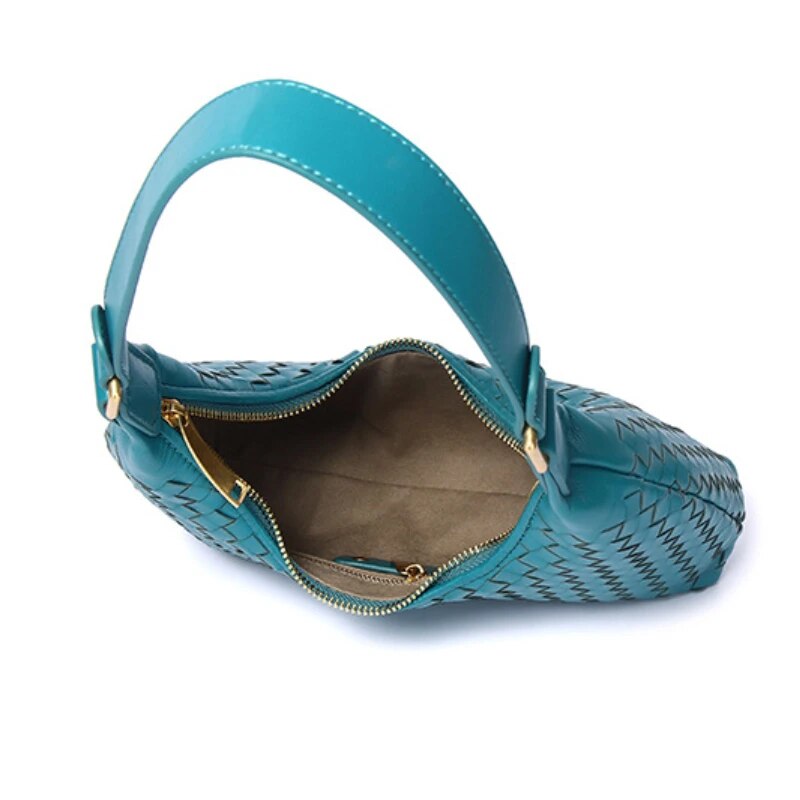 Vanessa Genuine Leather Baguette Bag