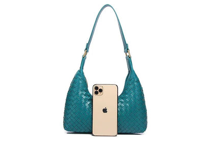 Vanessa Genuine Leather Baguette Bag