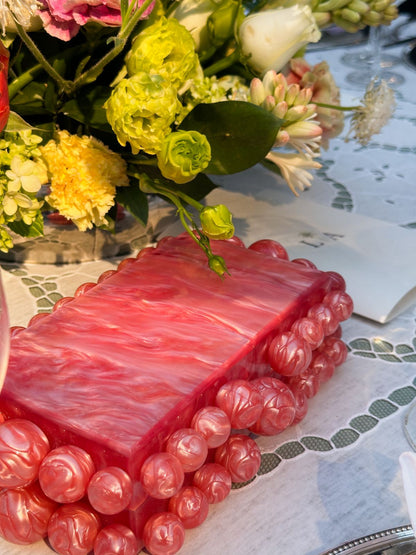 Marbled Acrylic Clutch Bag