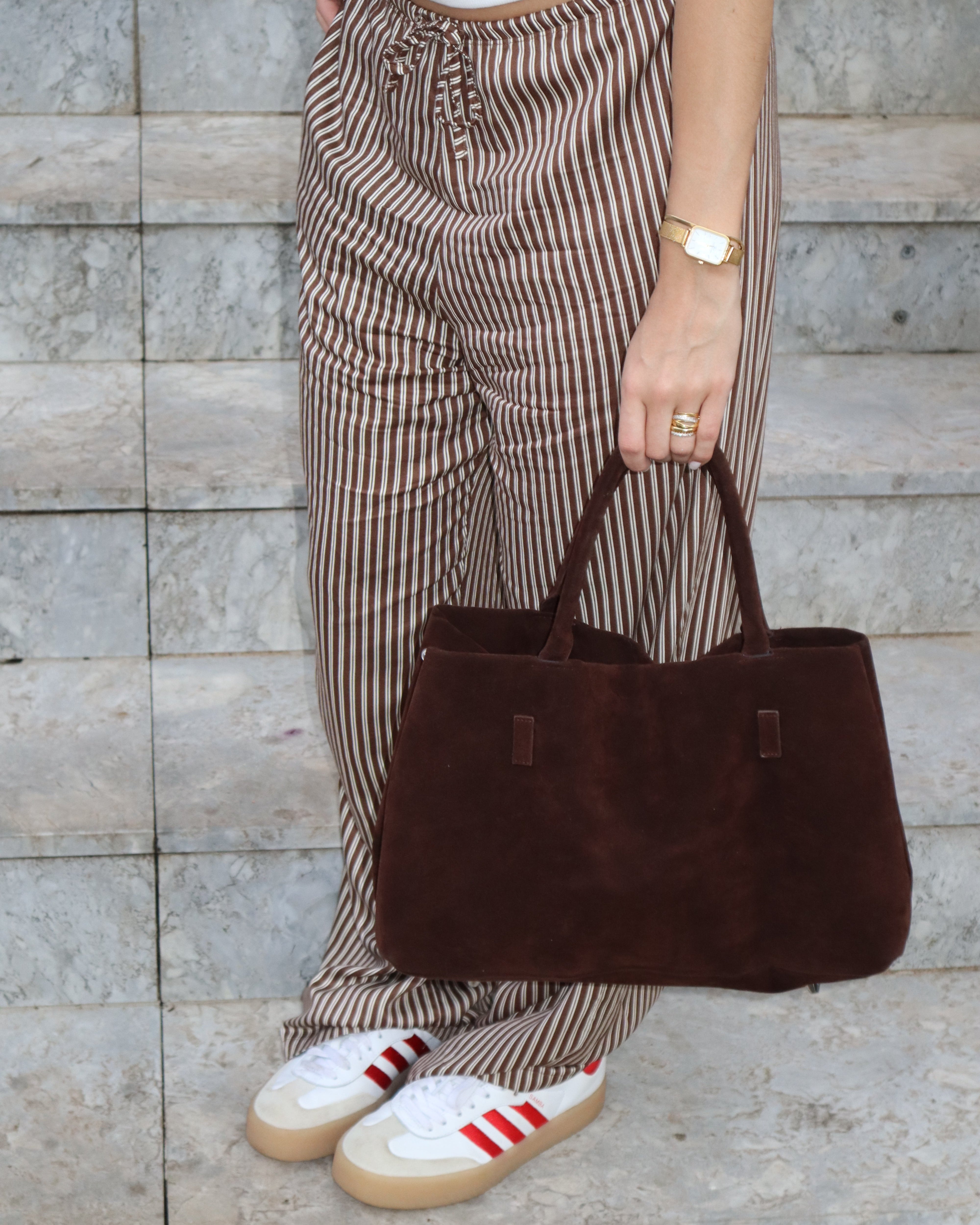 Angelina Suede Tote Bag XL