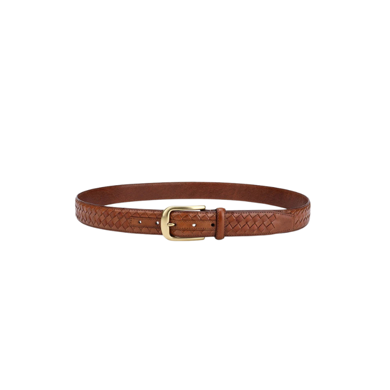 Genuine Braided Leather Belt Zila