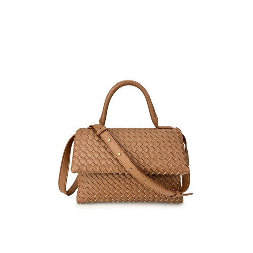 July Braided Genuine Leather Bag