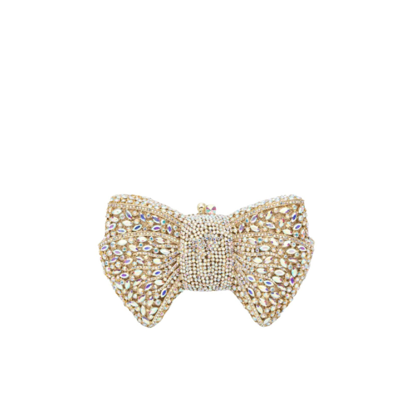 Isabella Strass Bow Clutch Bag