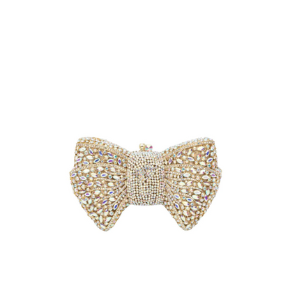 Isabella Strass Bow Clutch Bag