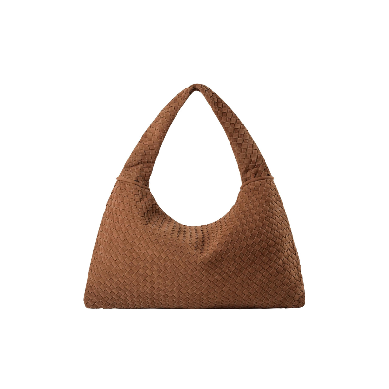 Tory Woven Suede Bag L