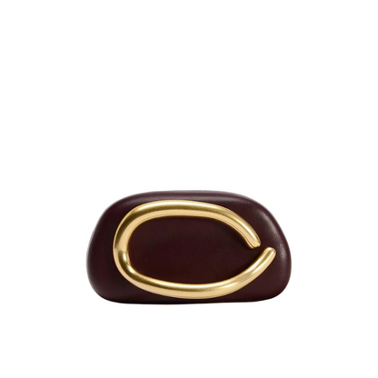 Organic Leather Clutch Crossbody Bag