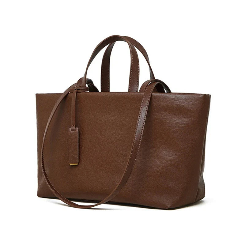 Zélie Genuine Leather Tote Bag