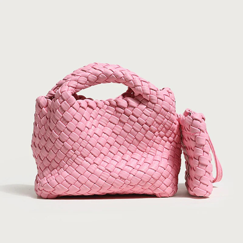 Small Woven Moon Bag