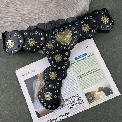 Western Cowboy Hearts Belt