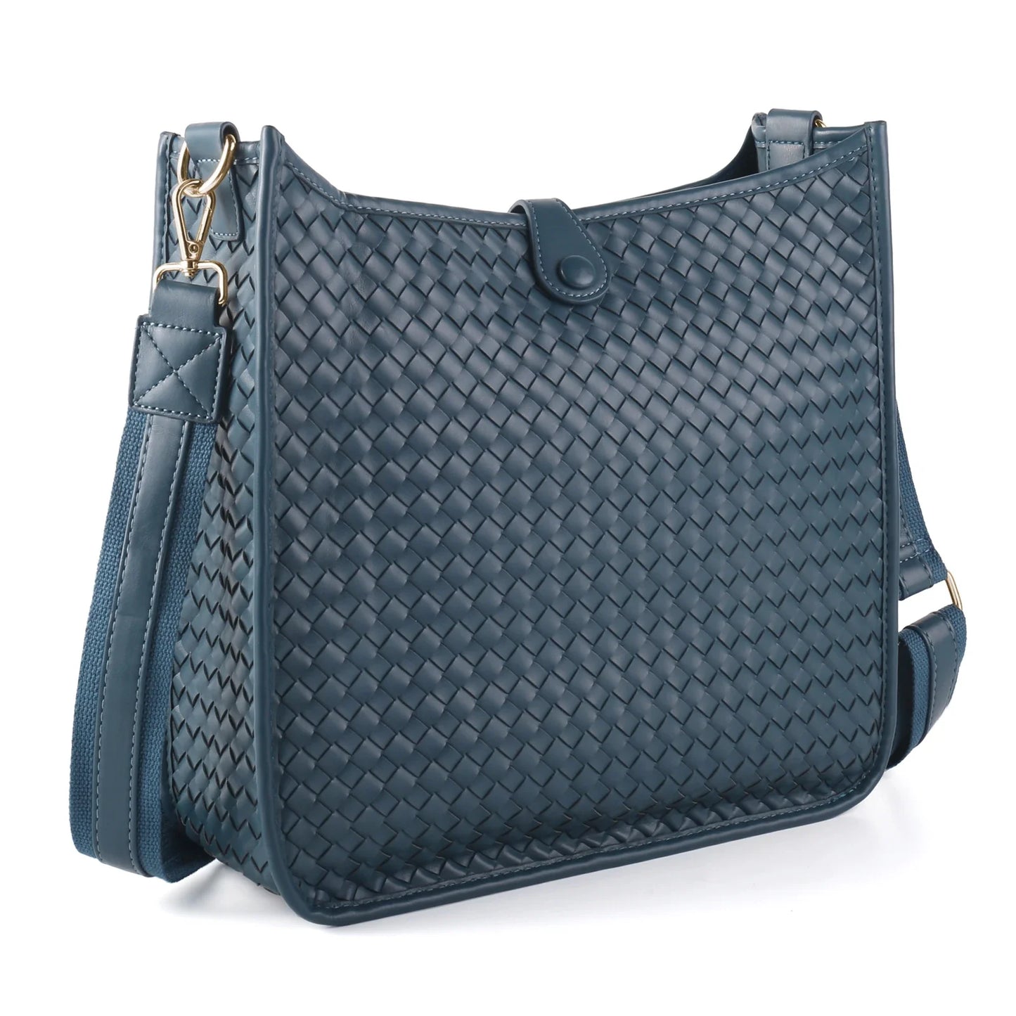 Eduarda Woven Messenger Bag