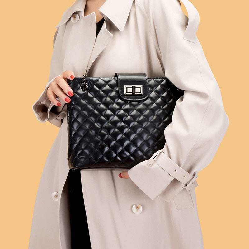 Soraia Quilted Genuine Leather Bag