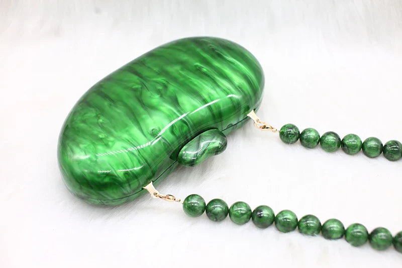 Zendaya Pearlised Acrylic Clutch Bag