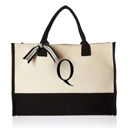 Personalised Initial Canva Bag