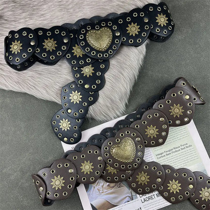 Western Cowboy Hearts Belt