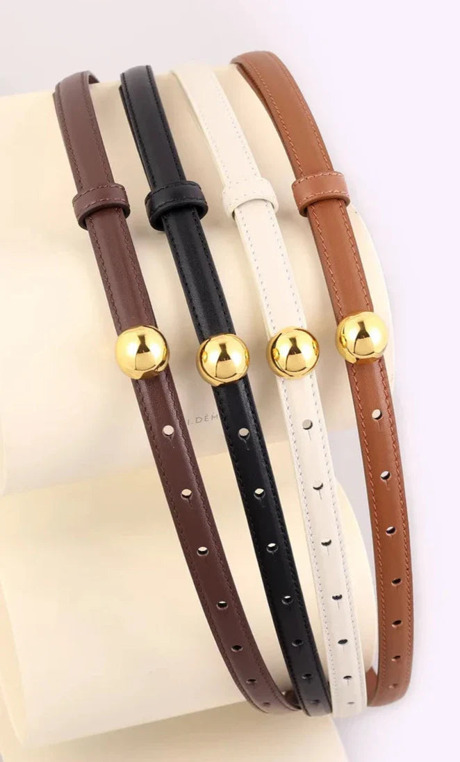 Genuine Leather Belt Ball