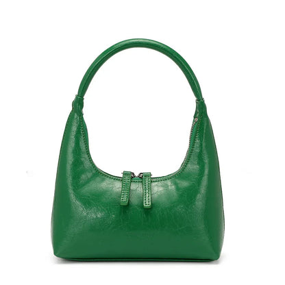 Liz Genuine Leather Baguette Bag