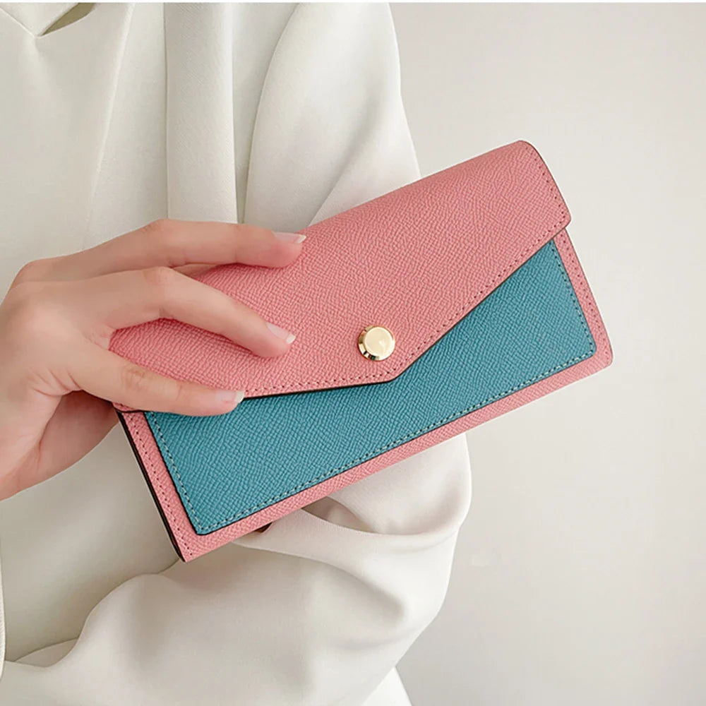 Colourful Genuine Leather Envelope Wallet Karen