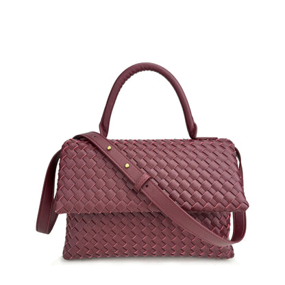 July Braided Genuine Leather Bag