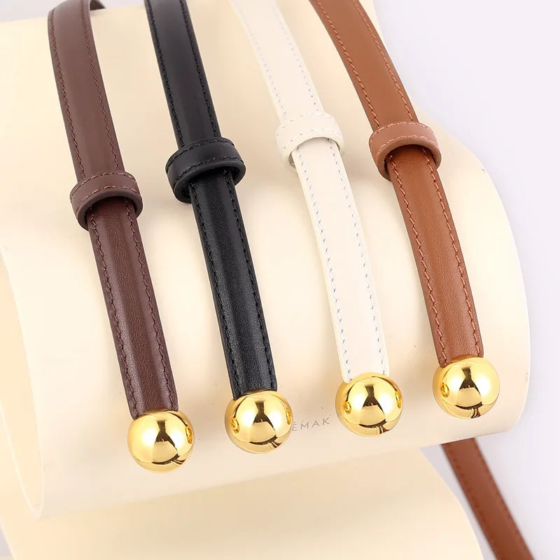 Genuine Leather Belt Ball