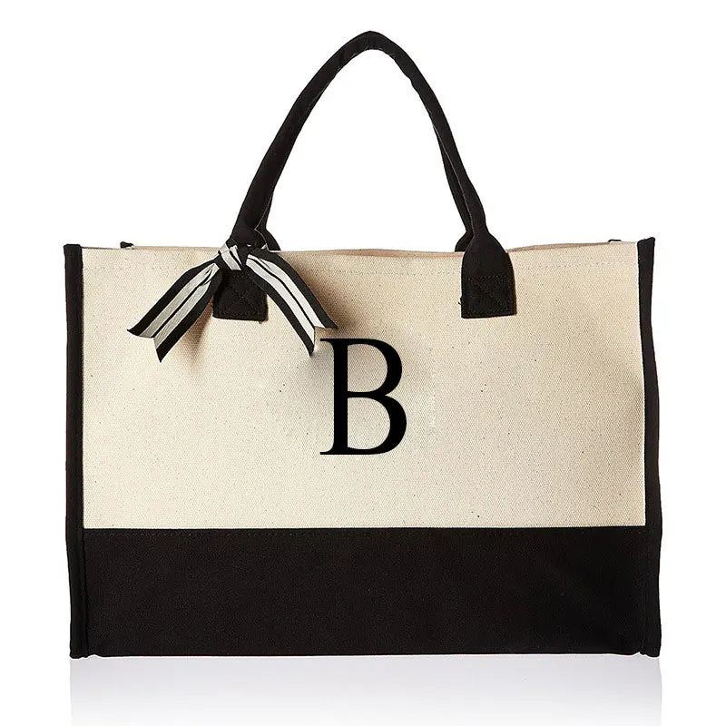 Personalised Initial Canva Bag