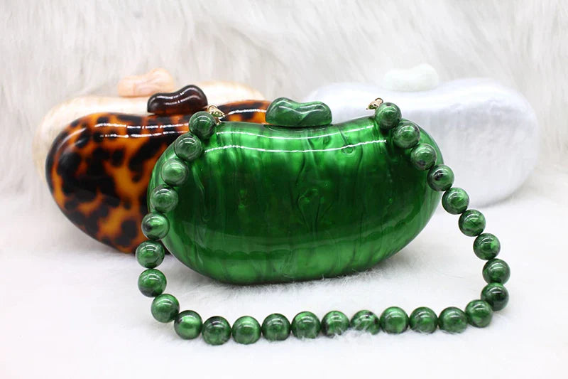 Zendaya Pearlised Acrylic Clutch Bag