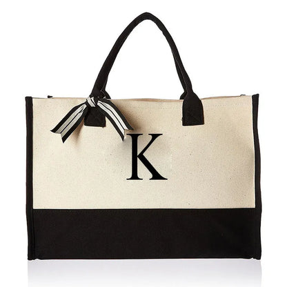 Personalised Initial Canva Bag