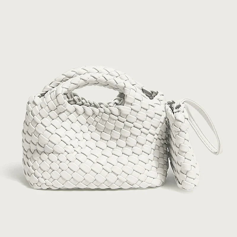 Small Woven Moon Bag