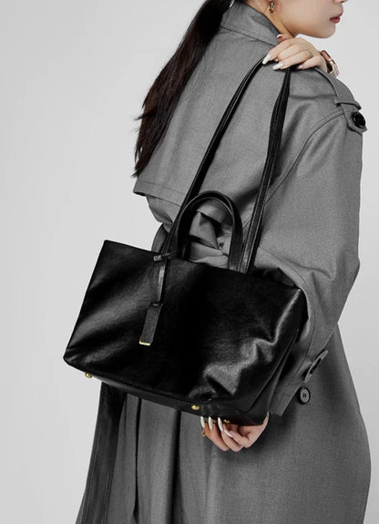 Zélie Genuine Leather Tote Bag