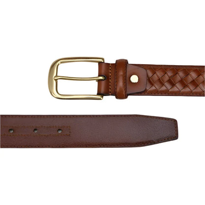 Genuine Braided Leather Belt Zila