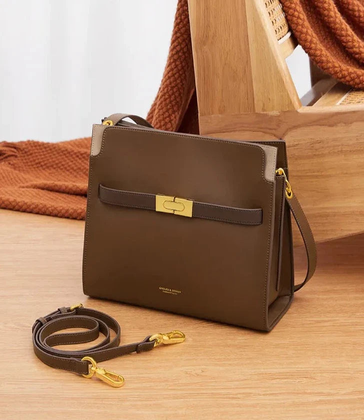 Nicole Genuine Leather Double Bag