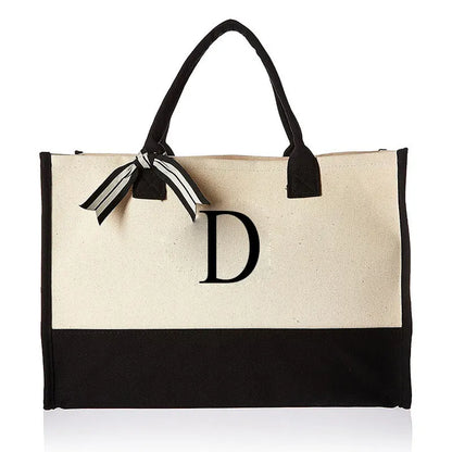 Personalised Initial Canva Bag