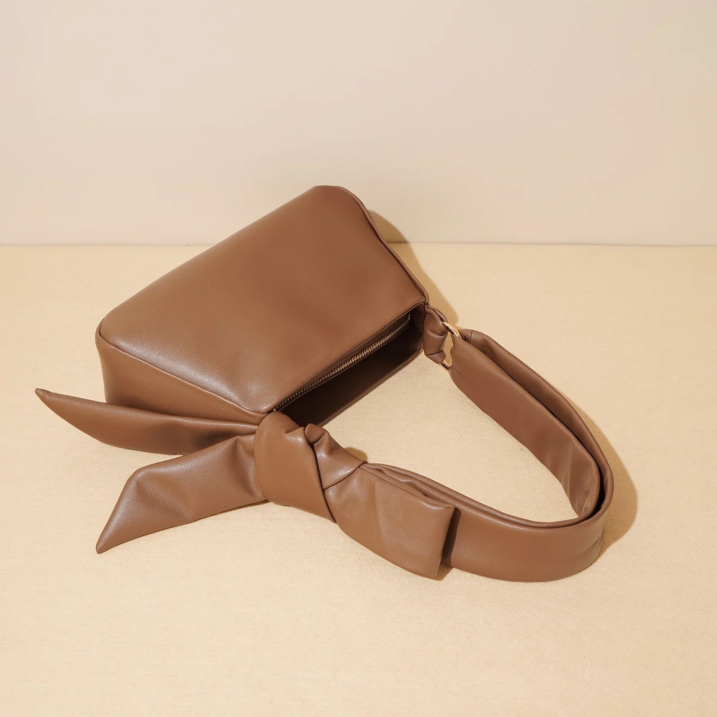 Cecilia Genuine Leather Crossbody Bag with Bow