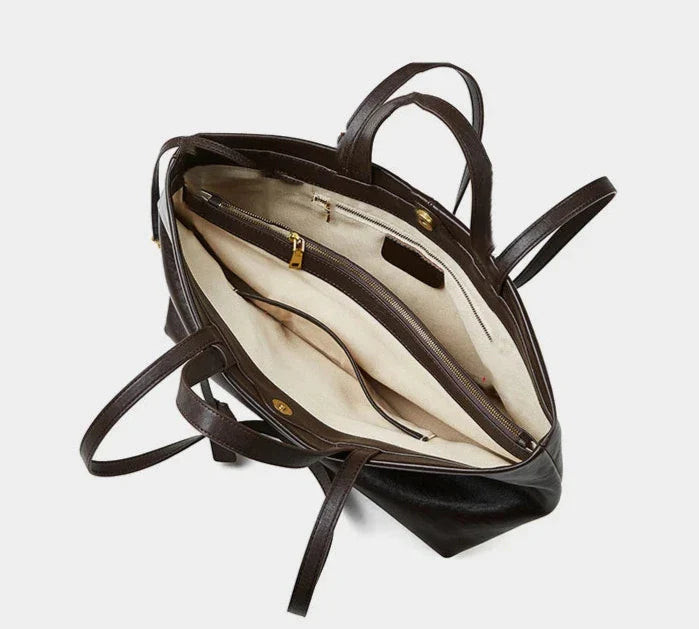 Zélie Genuine Leather Tote Bag