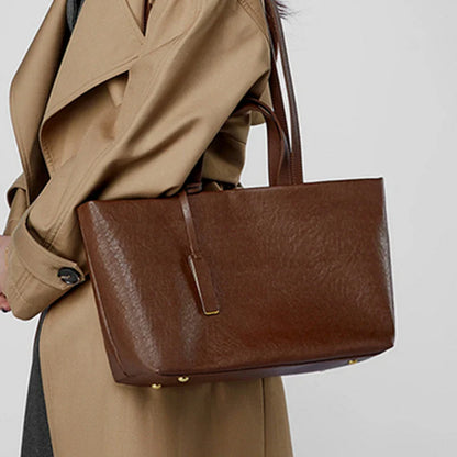 Zélie Genuine Leather Tote Bag