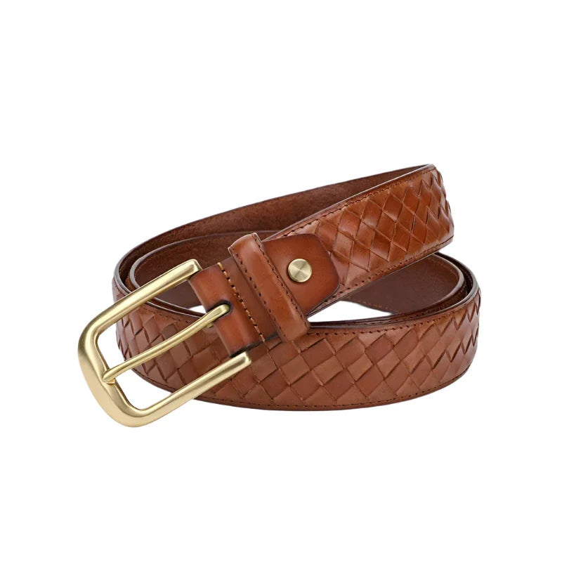 Genuine Braided Leather Belt Zila