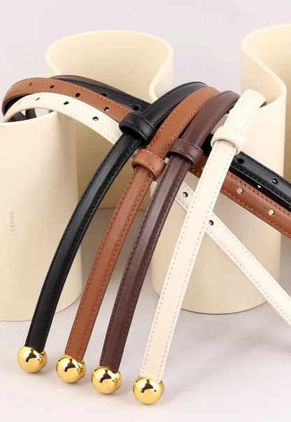 Genuine Leather Belt Ball