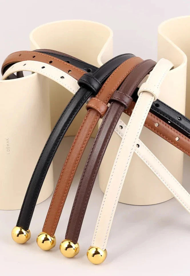 Genuine Leather Belt Ball