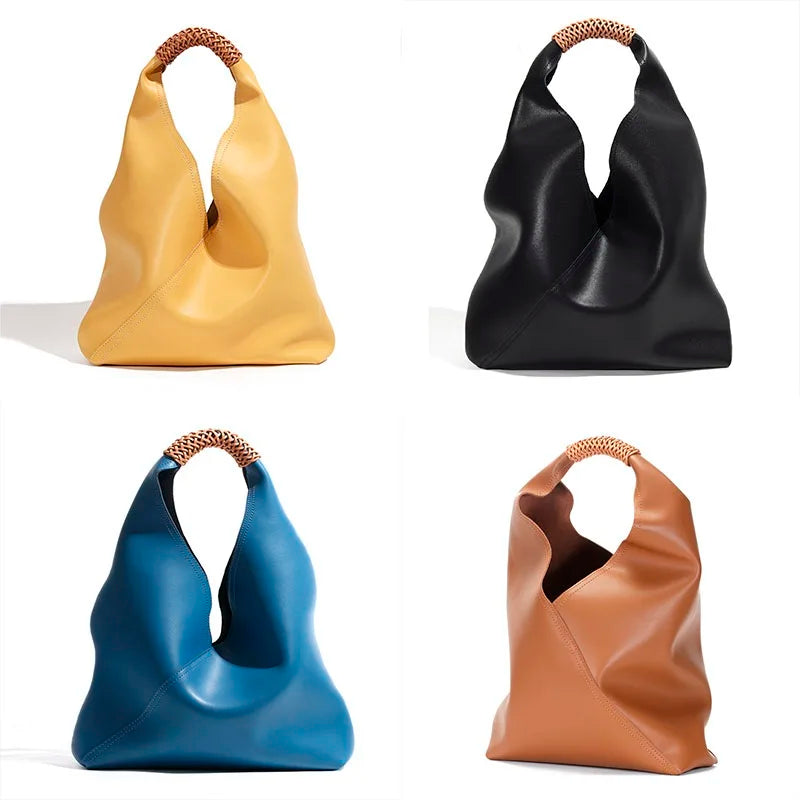 Large Genuine Leather Shopping Bag Hillary