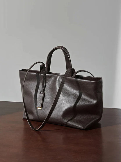 Zélie Genuine Leather Tote Bag
