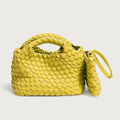 Small Woven Moon Bag
