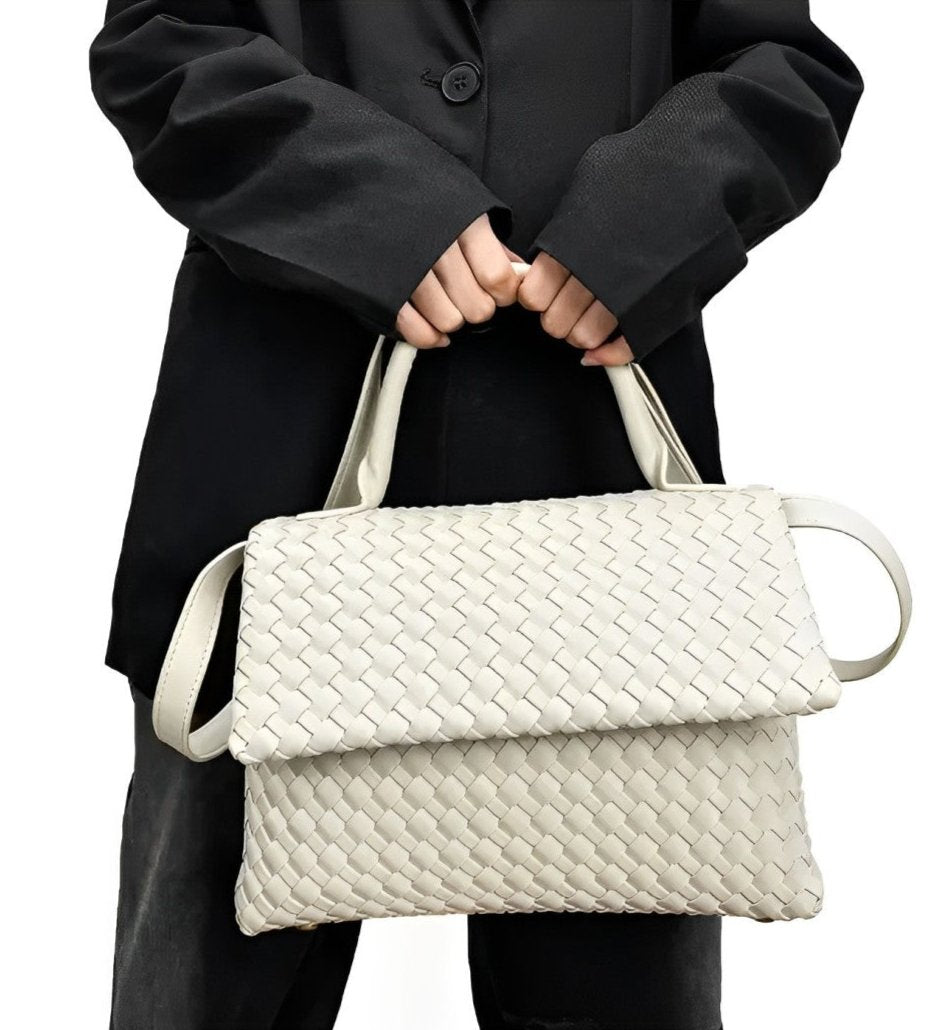 July Braided Genuine Leather Bag