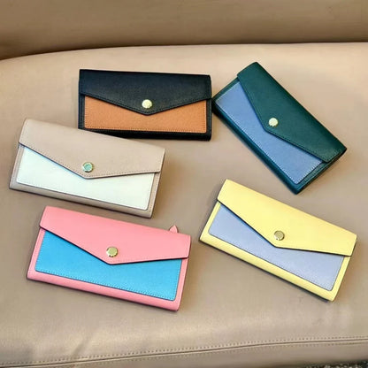 Colourful Genuine Leather Envelope Wallet Karen