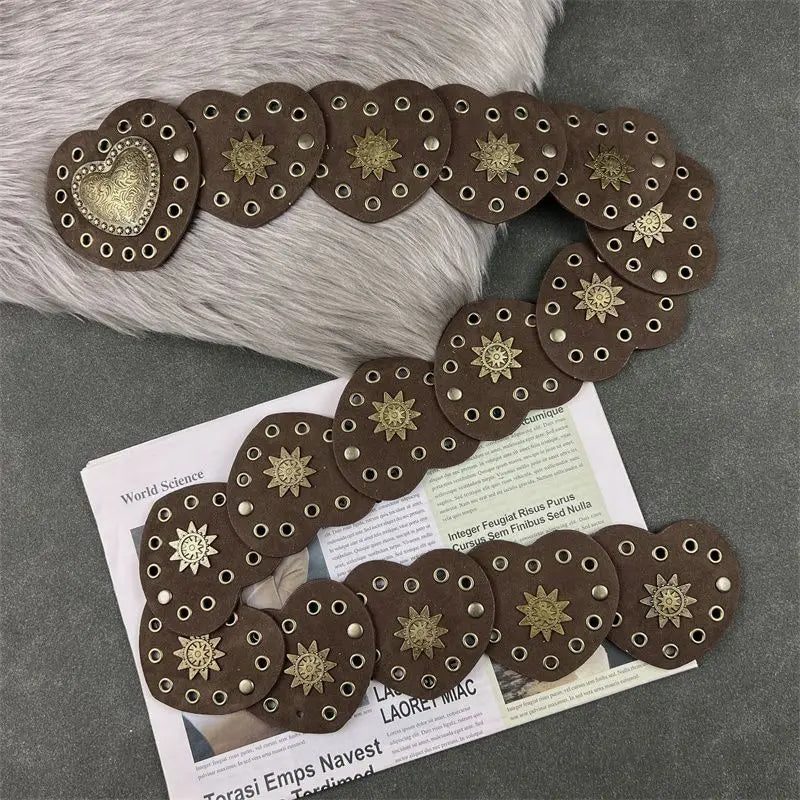 Western Cowboy Hearts Belt