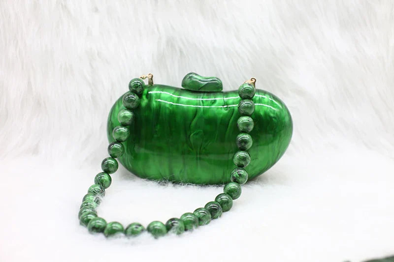 Zendaya Pearlised Acrylic Clutch Bag